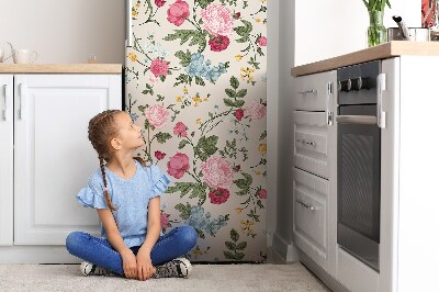 Decoration refrigerator cover Colorful flowers