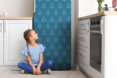 Decoration refrigerator cover Blue forest