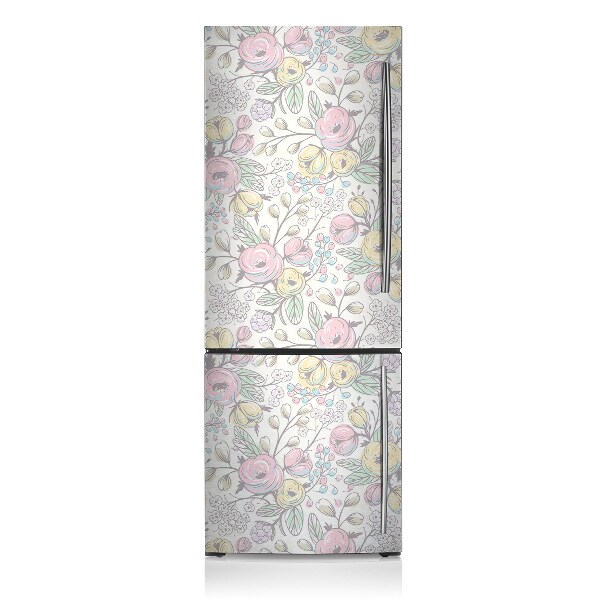 Decoration refrigerator cover Colorful flowers