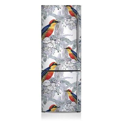 Decoration refrigerator cover Painted birds