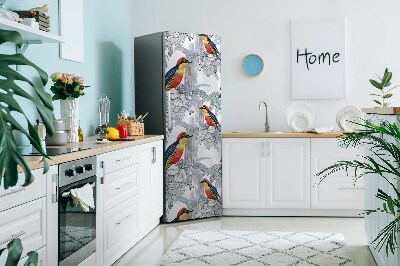 Decoration refrigerator cover Painted birds