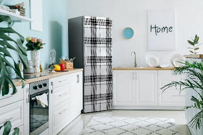 Magnetic refrigerator cover Gray kitchen pattern