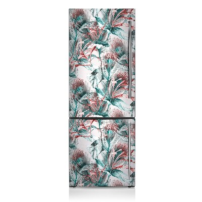 Decoration refrigerator cover Tropical drawing