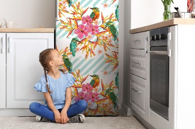 Decoration refrigerator cover Summer birds