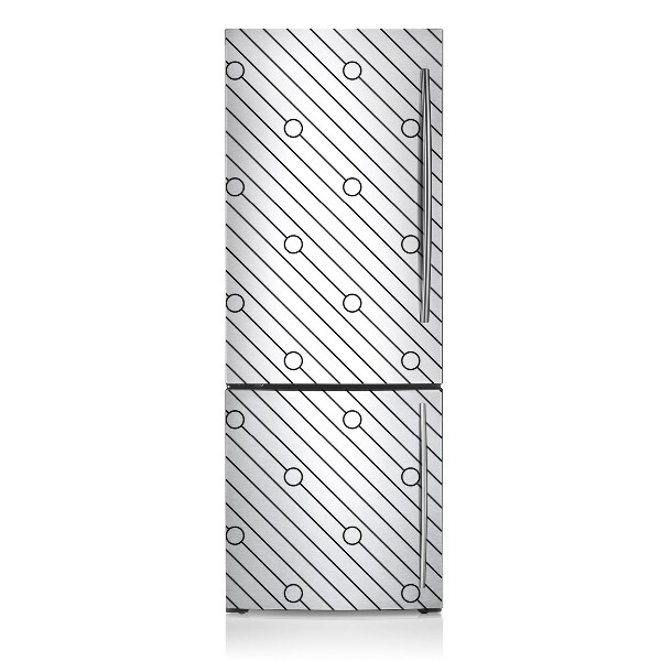 Magnetic refrigerator cover Striped pattern