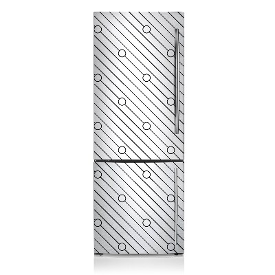 Magnetic refrigerator cover Striped pattern