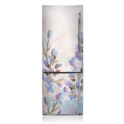 Magnetic refrigerator cover Pastel leaves