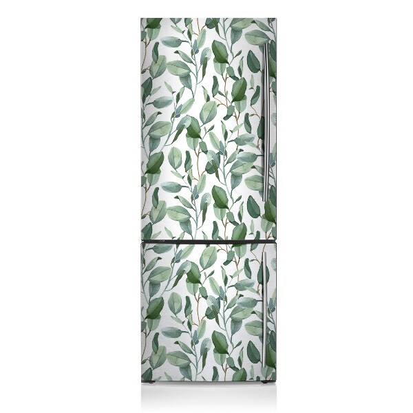 Magnetic refrigerator cover Eucalyptus leaves