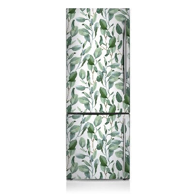 Magnetic refrigerator cover Eucalyptus leaves