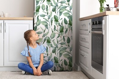 Magnetic refrigerator cover Eucalyptus leaves