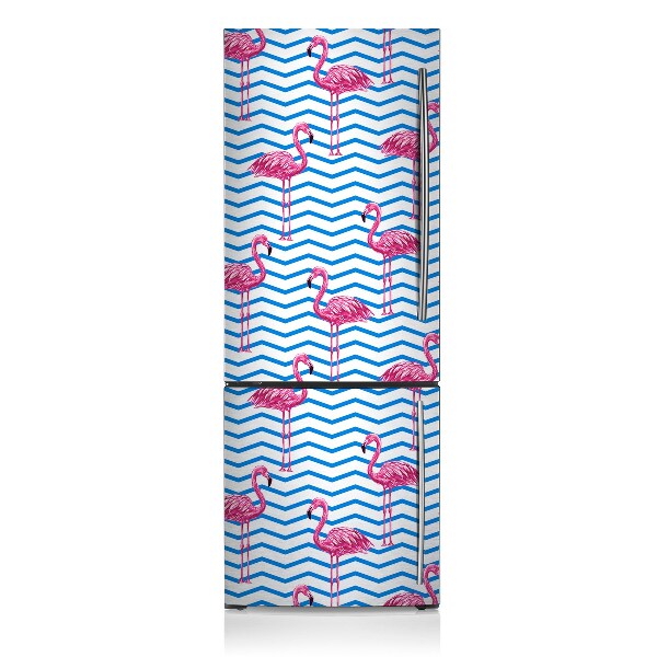 Decoration refrigerator cover Flamingos