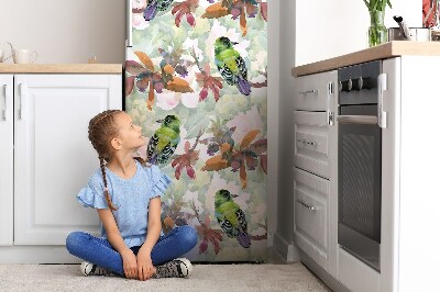 Decoration refrigerator cover Exotic birds