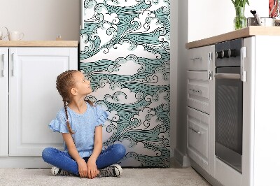 Magnetic refrigerator cover Winda sky