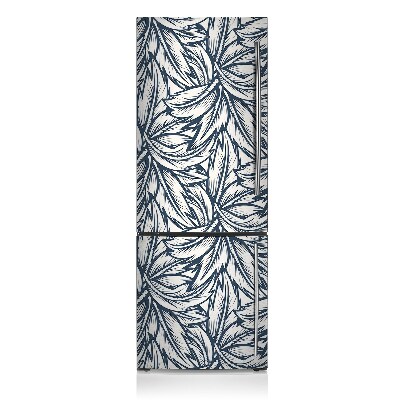 Magnetic refrigerator cover Drawn leaves