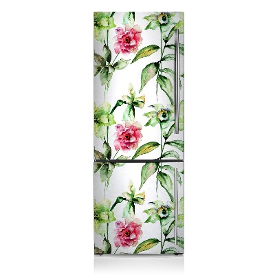 Magnetic refrigerator cover Spring flowers