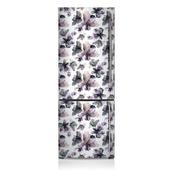 Magnetic refrigerator cover Dark flowers