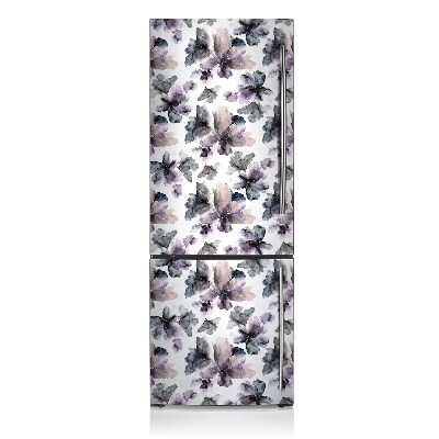 Magnetic refrigerator cover Dark flowers