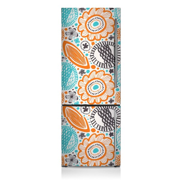 Decoration refrigerator cover Pastel flowers