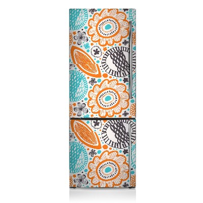 Decoration refrigerator cover Pastel flowers