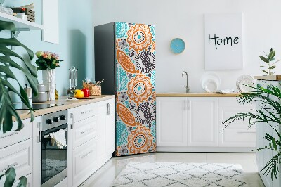 Decoration refrigerator cover Pastel flowers