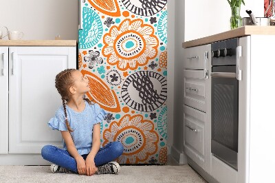 Decoration refrigerator cover Pastel flowers