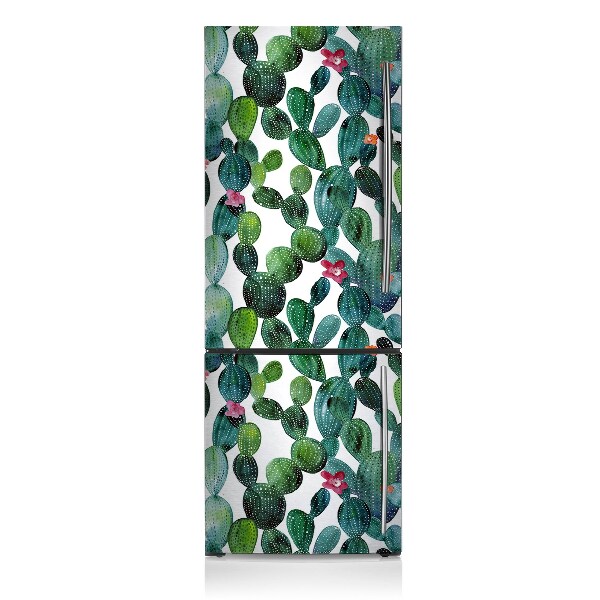 Magnetic refrigerator cover Colorful cacti