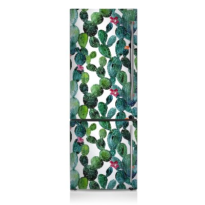 Magnetic refrigerator cover Colorful cacti