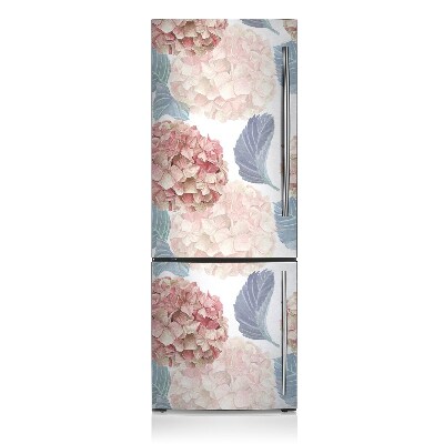 Magnetic refrigerator cover Hydrangea