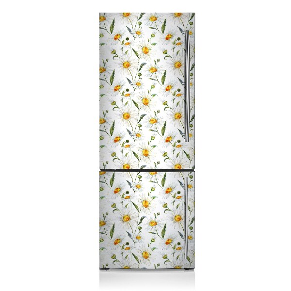 Decoration refrigerator cover Chamomile field