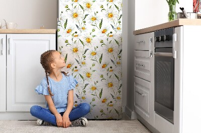 Decoration refrigerator cover Chamomile field