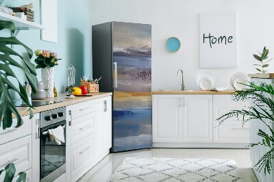 Magnetic refrigerator cover Painted sky