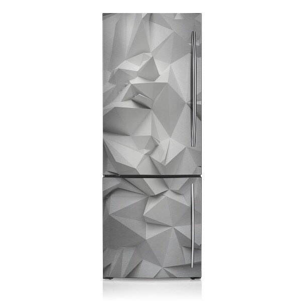 Magnetic refrigerator cover Abstract white