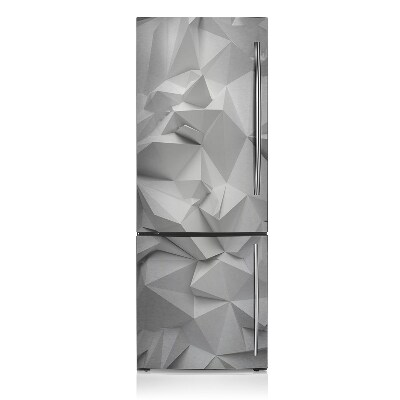 Magnetic refrigerator cover Abstract white