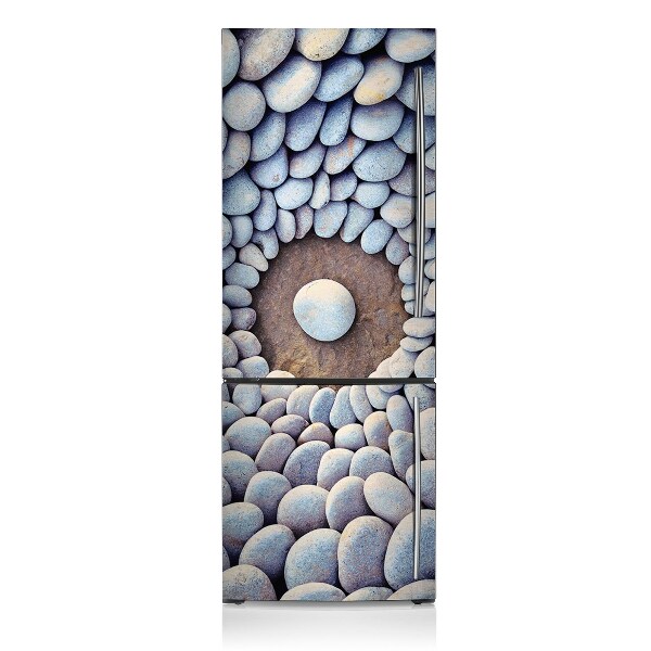 Magnetic refrigerator cover Circle of stones