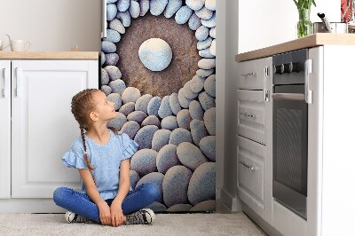 Magnetic refrigerator cover Circle of stones