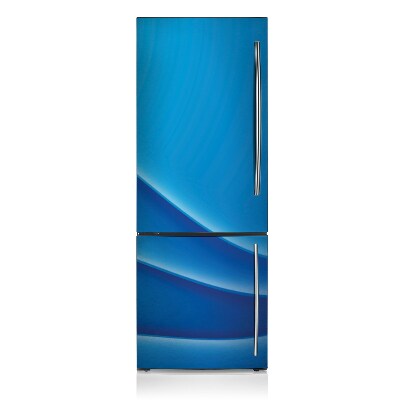 Magnetic refrigerator cover Abstract blue