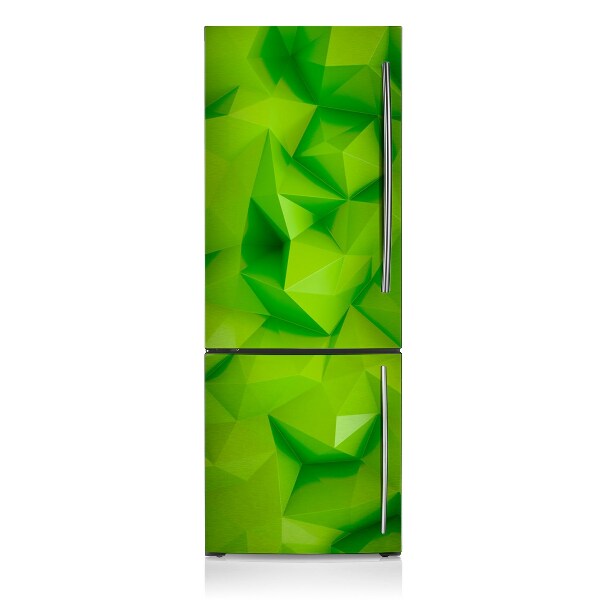 Magnetic refrigerator cover Abstract green