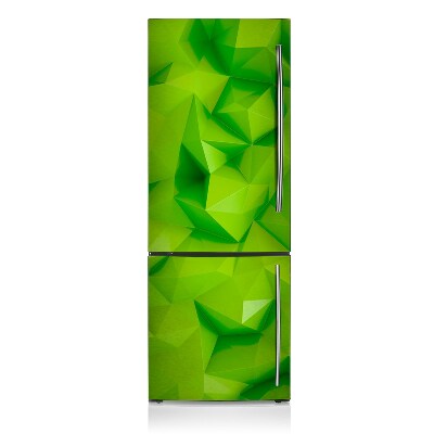 Magnetic refrigerator cover Abstract green