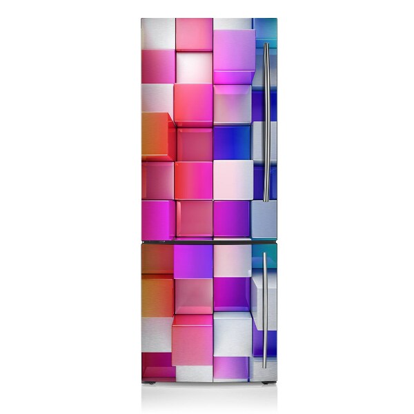 Magnetic refrigerator cover Abstractly colorful