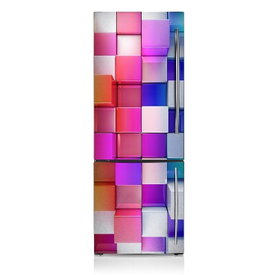 Magnetic refrigerator cover Abstractly colorful