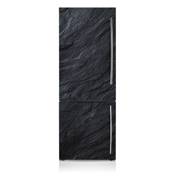 Magnetic refrigerator cover Black marble