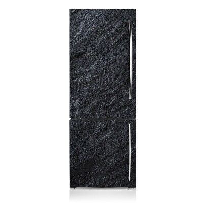 Magnetic refrigerator cover Black marble