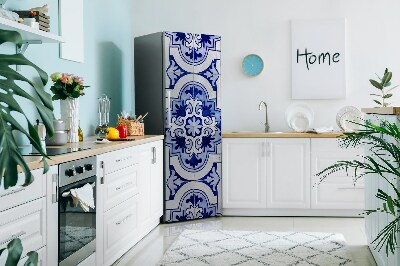 Magnetic refrigerator cover Blue plate