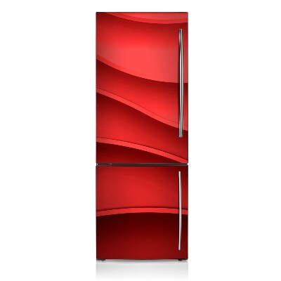 Magnetic refrigerator cover Red texture