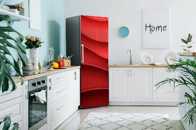 Magnetic refrigerator cover Red texture