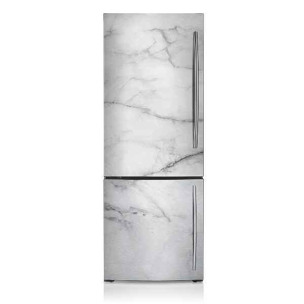 Magnetic refrigerator cover Gray marble