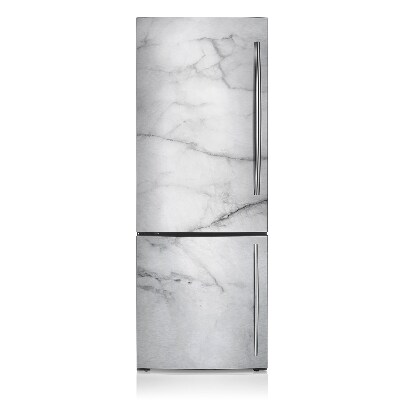 Magnetic refrigerator cover Gray marble