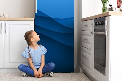 Magnetic refrigerator cover Blue passage