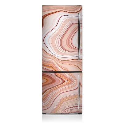 Magnetic refrigerator cover Abstract ecru