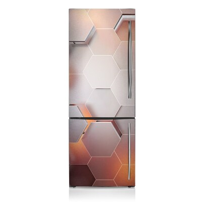 Magnetic refrigerator cover Abstract witches